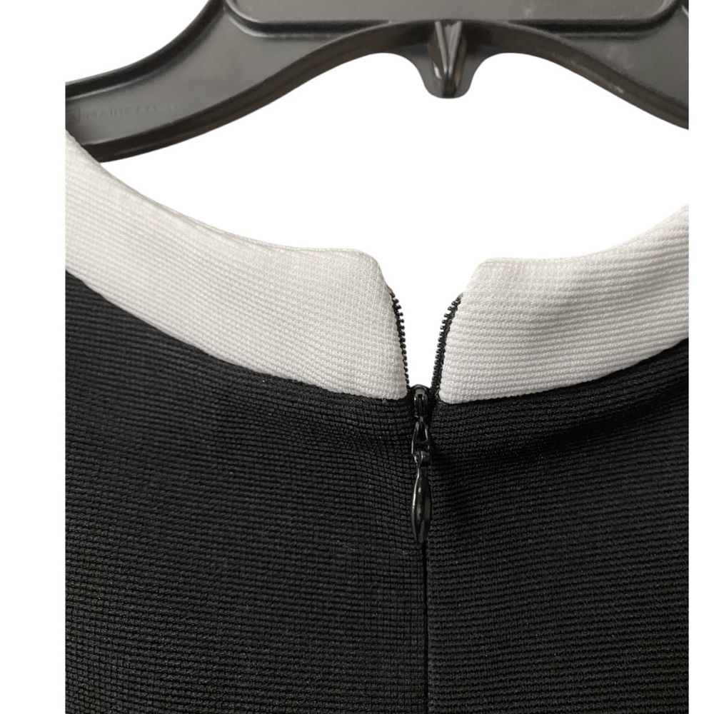 Perceptions Black and White Sheath Dress - Picture 6 of 11